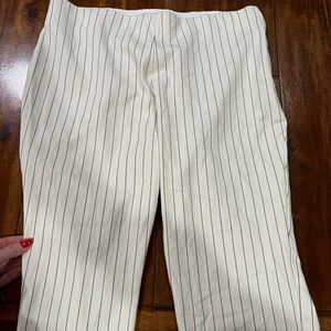 A New Day White and Black Striped Trousers